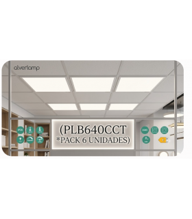 Panel empotrado 595 x 595 x 30mm (Pack 6 unidades)