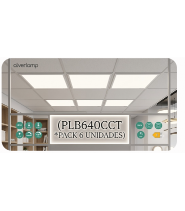Panel empotrado 595 x 595 x 30mm (Pack 6 unidades)