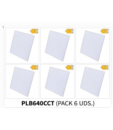 Panel empotrado 595 x 595 x 30mm (Pack 6 unidades)